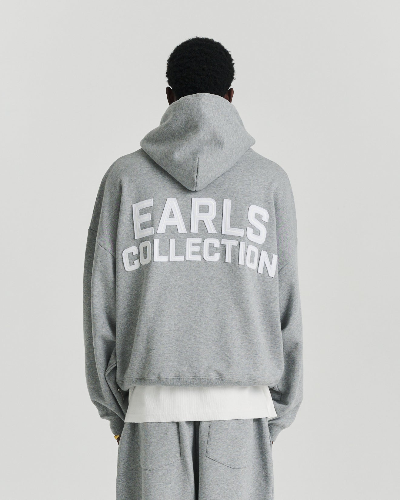 Warm Up Hood - Grey Marle