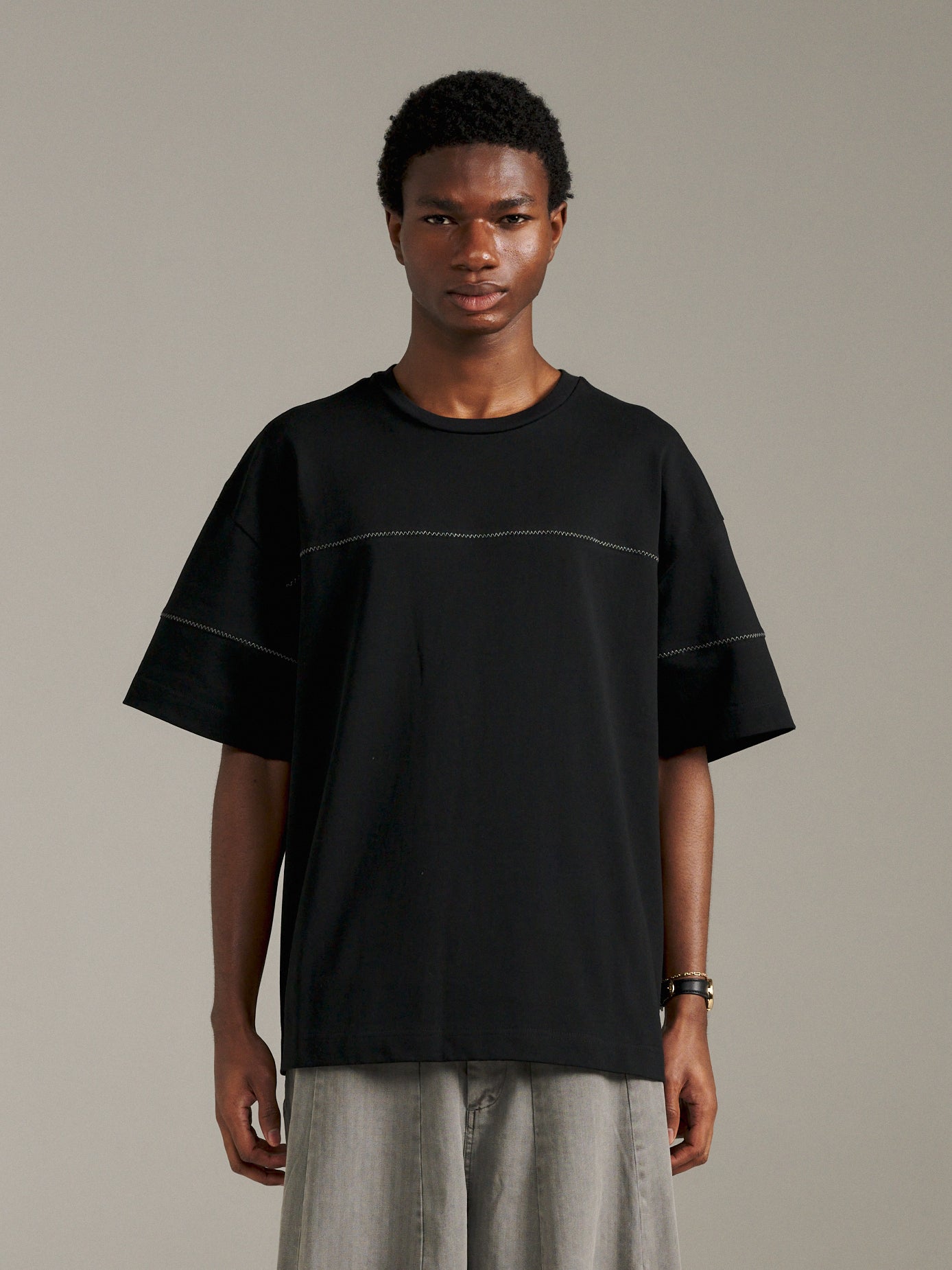 ZigZag Tee - Black/Grey