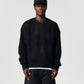 Mohair Knit Crew - Black