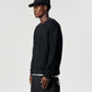 Mohair Knit Crew - Black