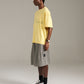 Reverse Logo Tee - Pale Yellow