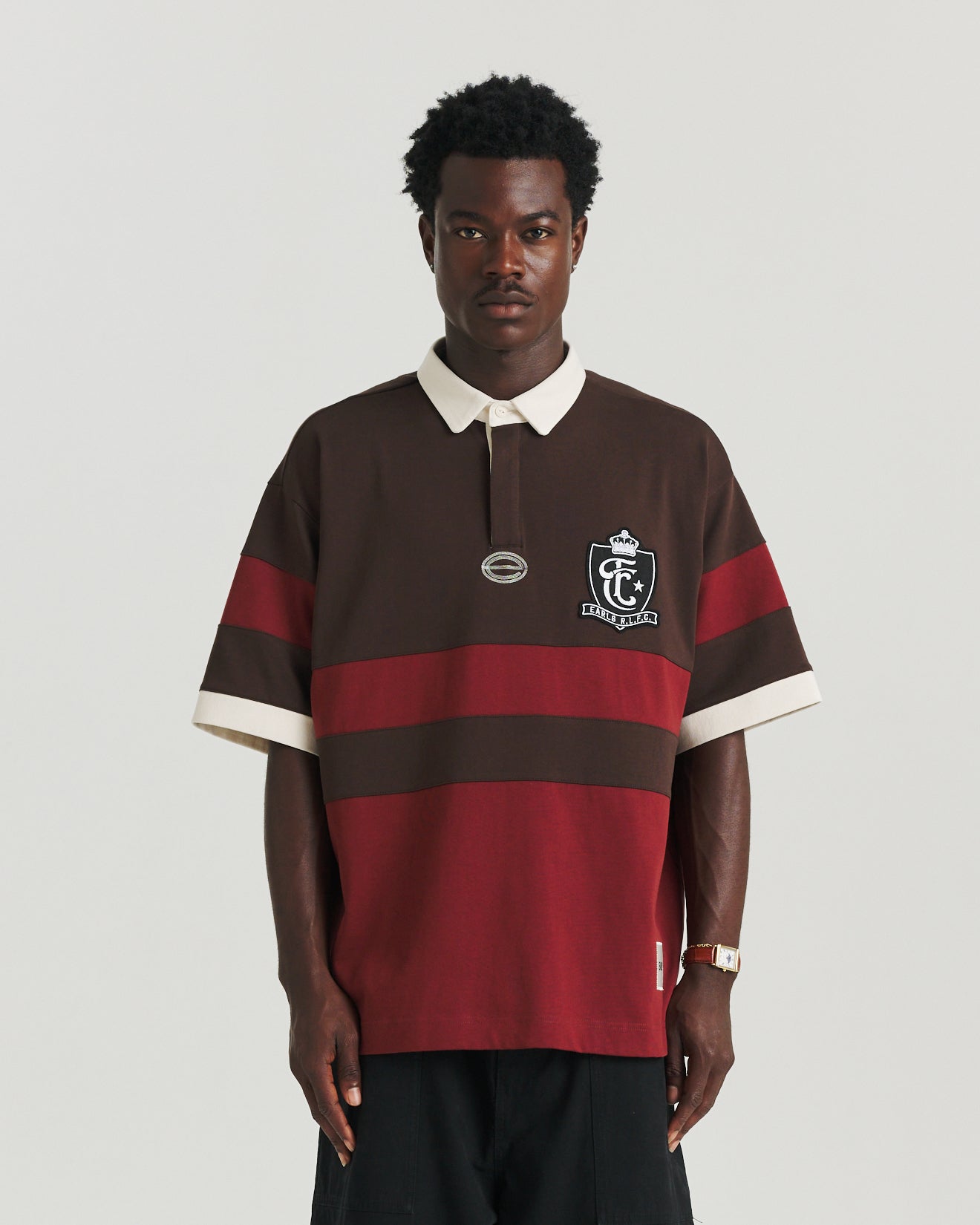 Block Rugby - Brown/Red