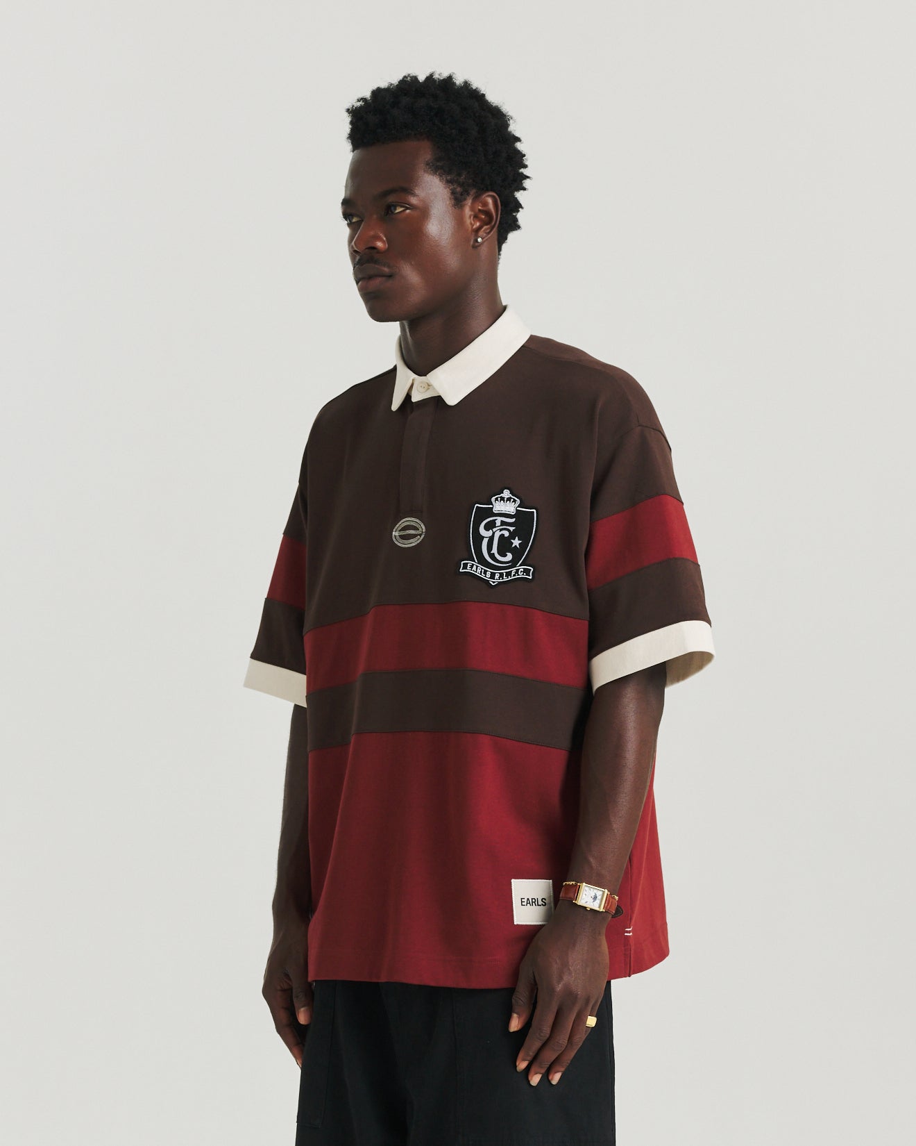 Block Rugby - Brown/Red