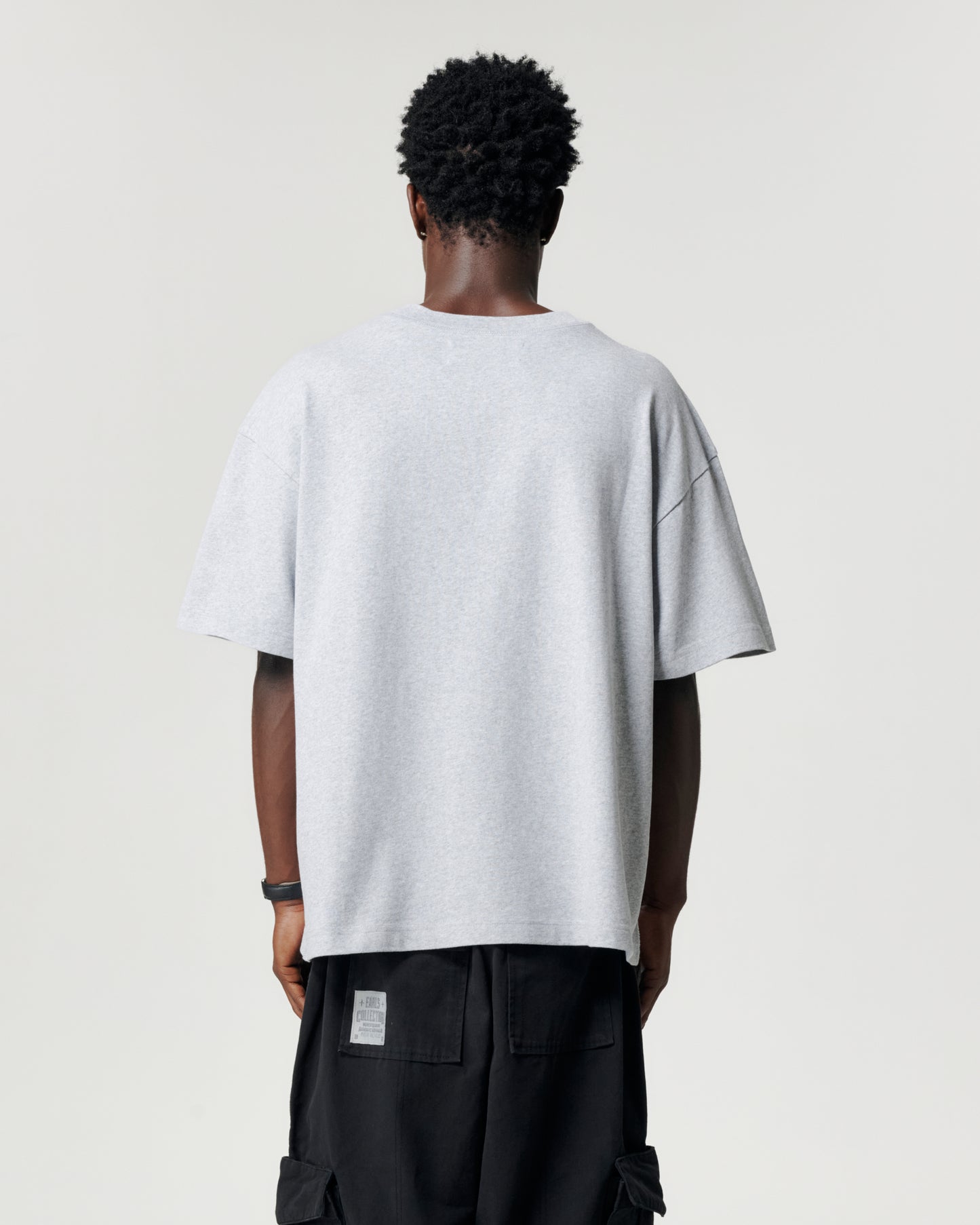 Thick Stitch Block Tee - Grey/Black
