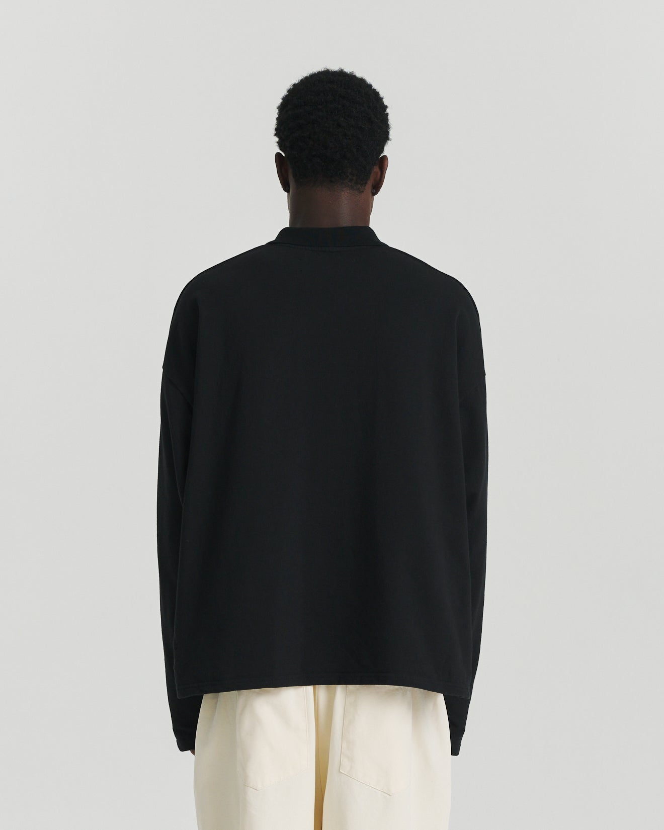L/S Sports Polo - Black