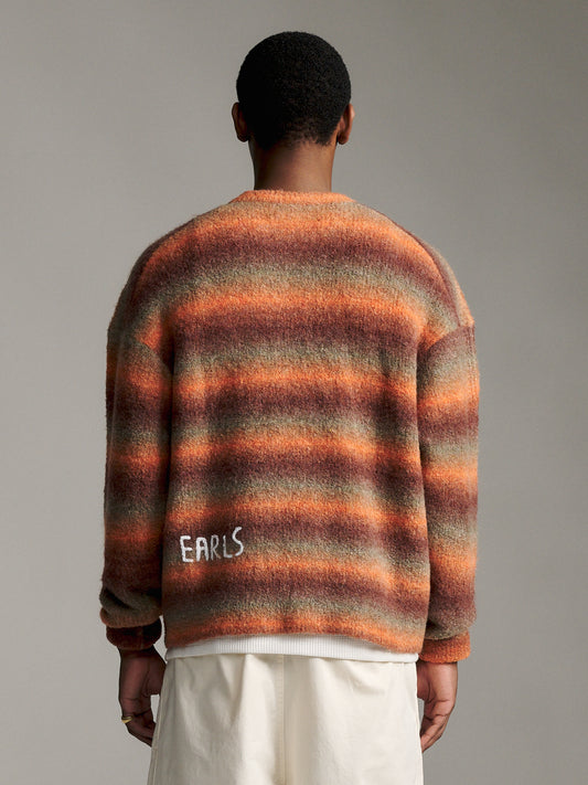 Ombre Knit Crew - Orange