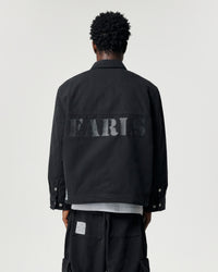 Cropped Work Jacket - Coal