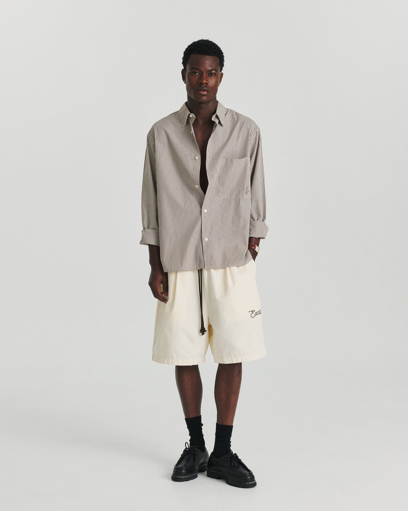 CBD Shirt - Brown Stripe