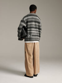 Ombre Knit Crew - Greyscale