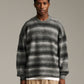 Ombre Knit Crew - Greyscale