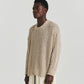 Linen Knit Crew - Orange