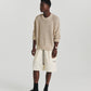 Linen Knit Crew - Orange