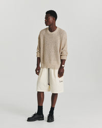 Linen Knit Crew - Orange