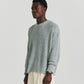 Linen Knit Crew - Blue