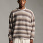 Ombre Knit Crew - Brown
