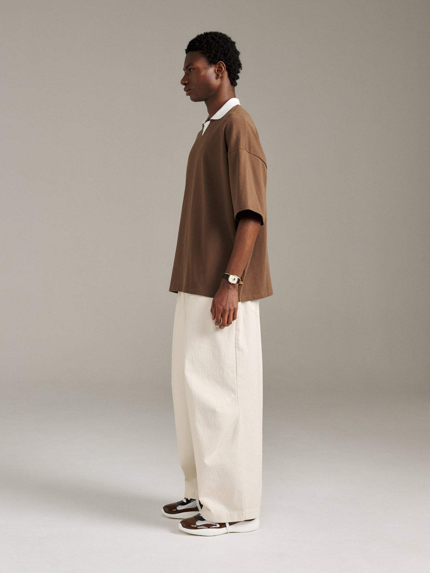Charlie Pant Herringbone - Ivory