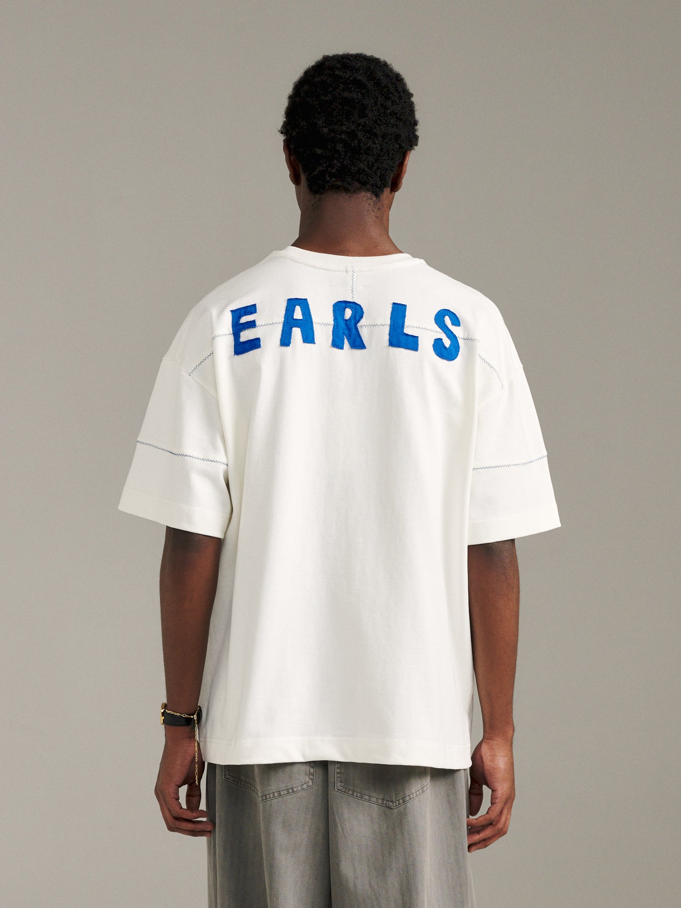 ZigZag Tee - White/Blue