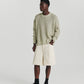Linen Knit Crew - Green