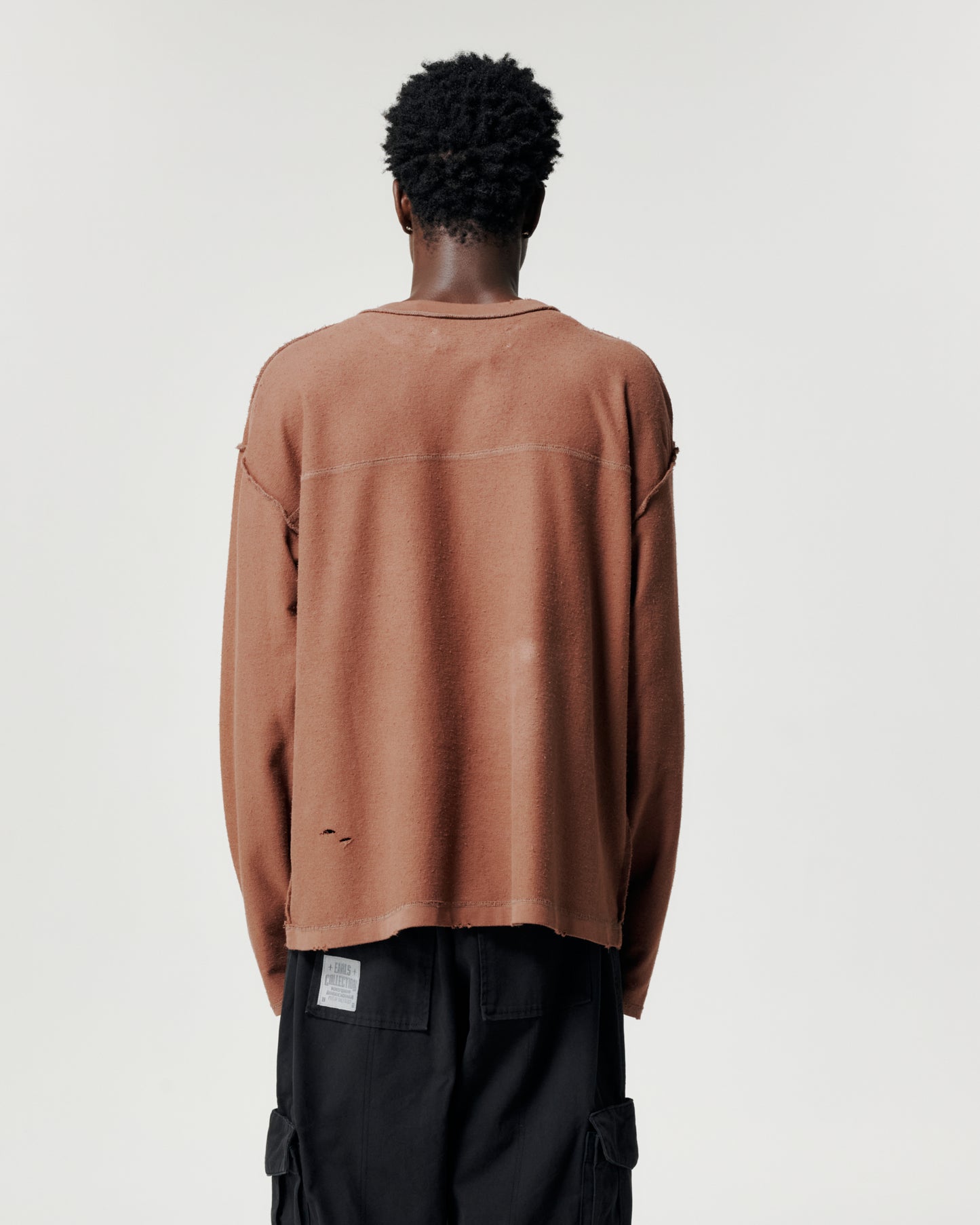 Decimated Long Sleeve - Brown