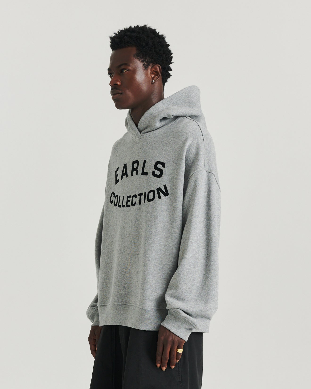 Flock Hood - Grey Marle