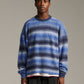 Ombre Knit Crew - Blue