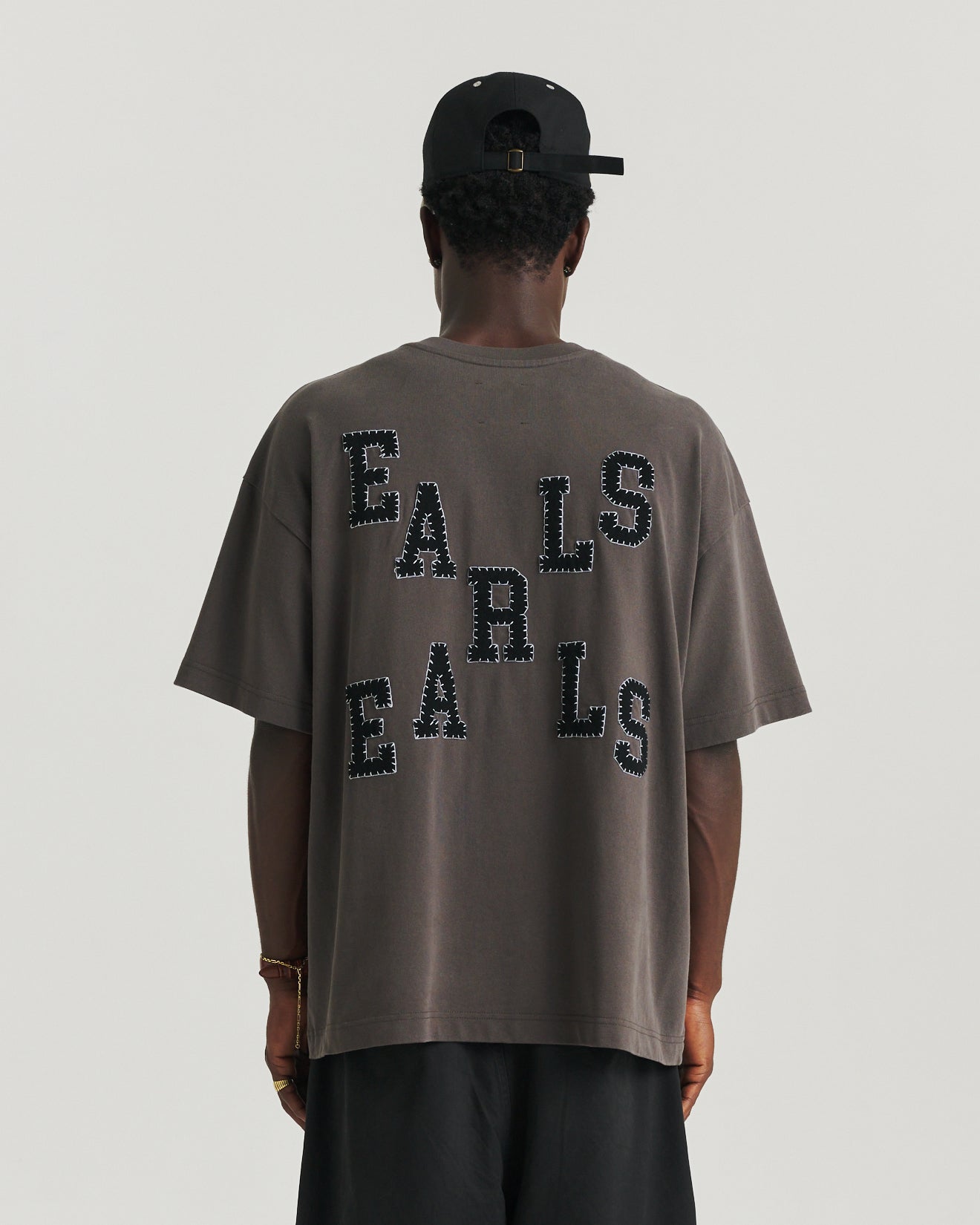 Felt Tee - Charcoal/Black