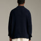 Solid Knit Polo - Navy