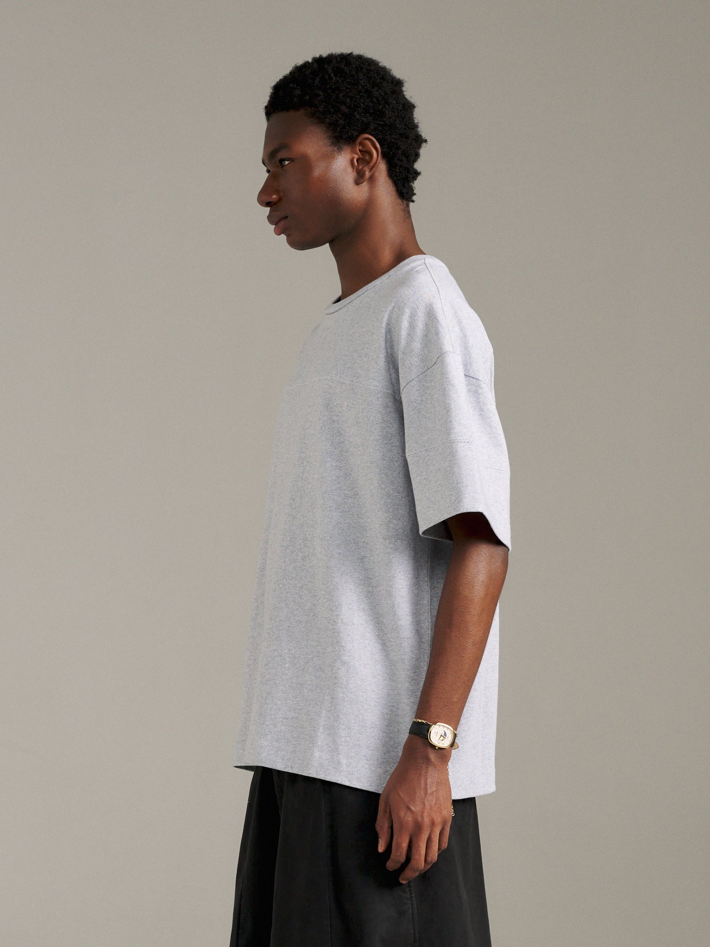 ZigZag Tee - Grey Marle/Green