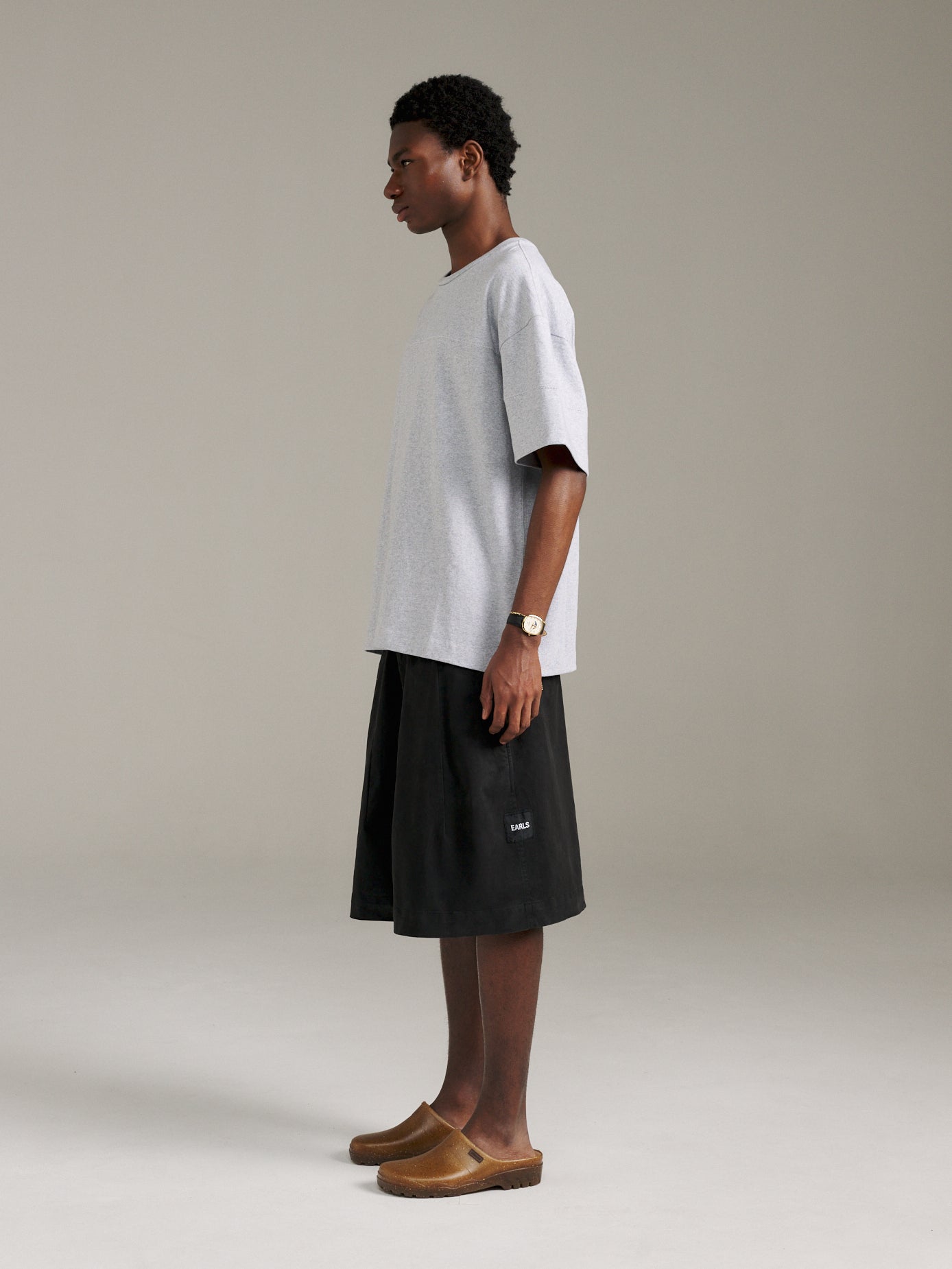 ZigZag Tee - Grey Marle/Green