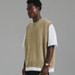 Distressed Knit Tank - Wheat