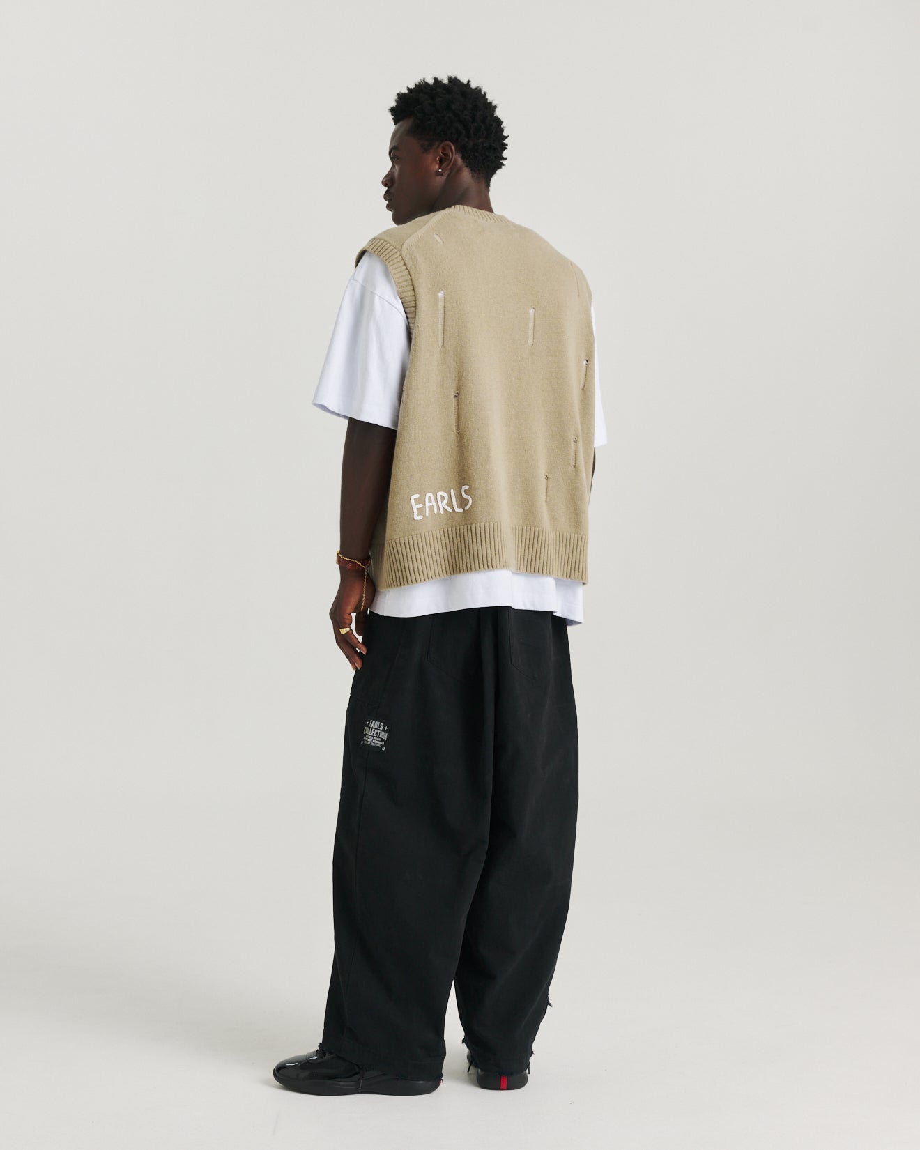 Distressed Knit Tank - Wheat