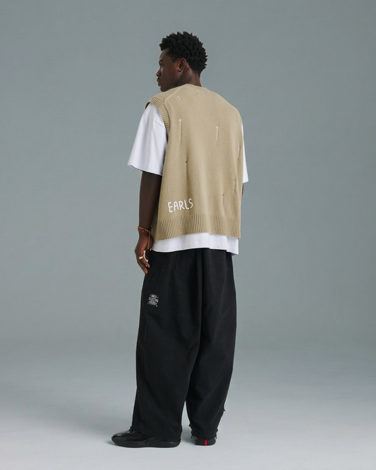 Distressed Knit Tank - Wheat