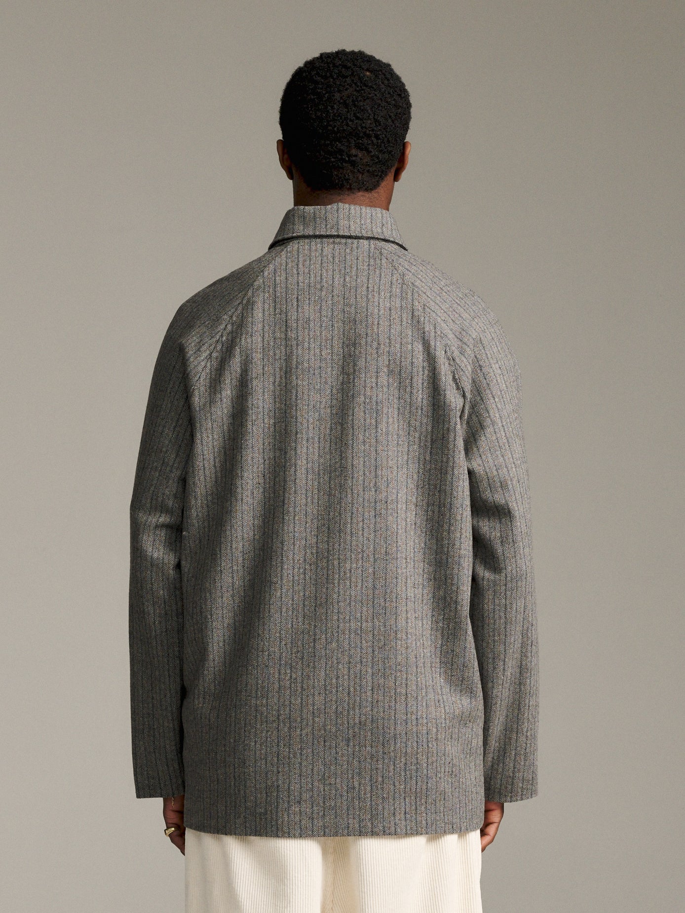 Tweed Overcoat - Grey
