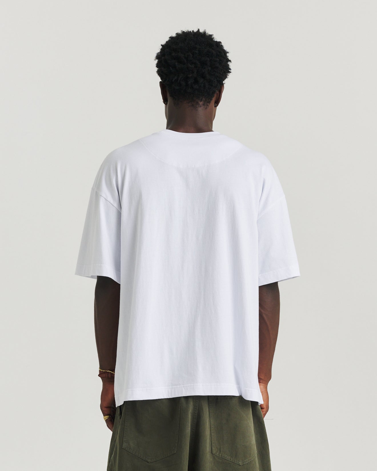 Reverse Print Tee - White