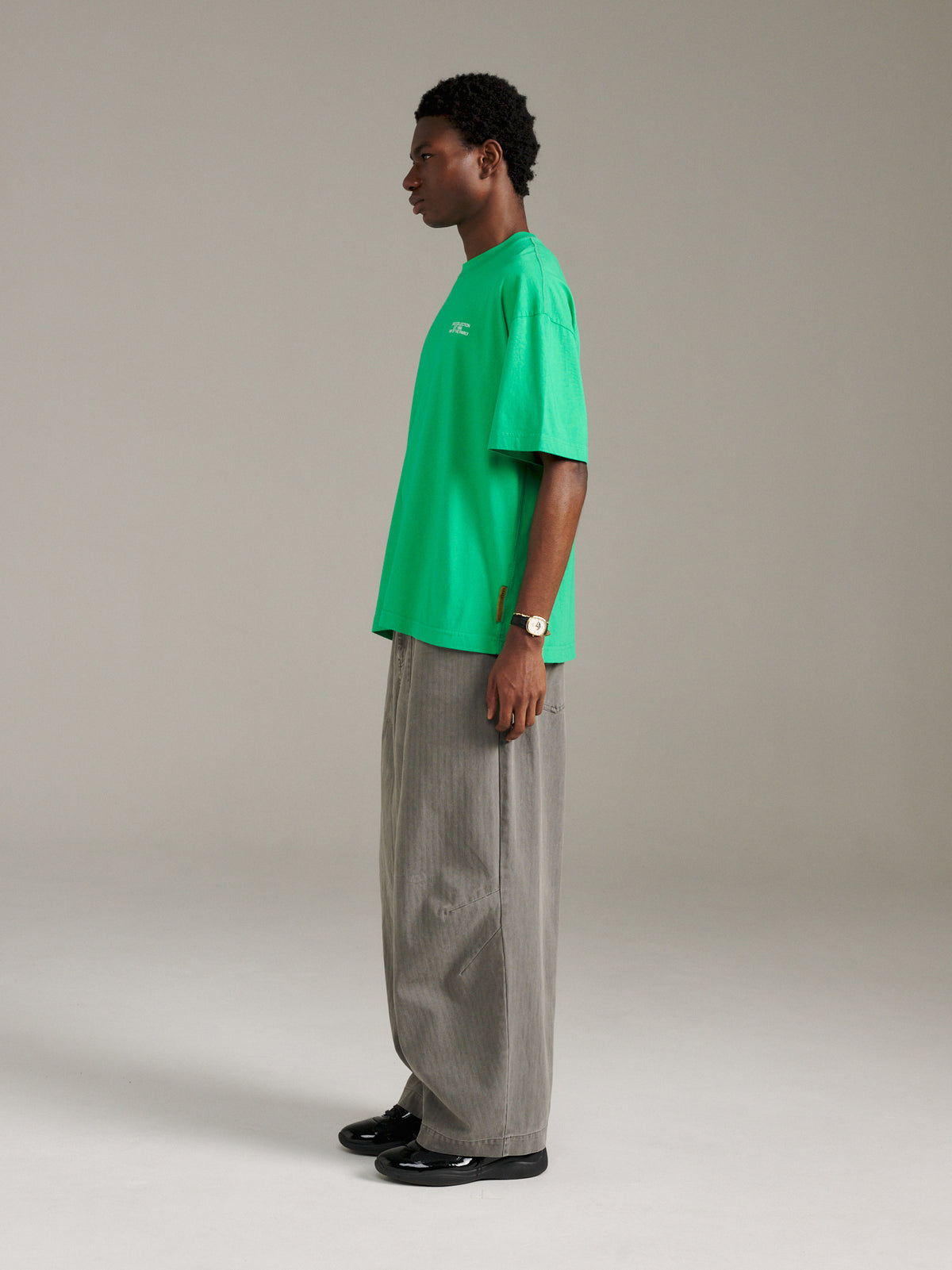 Inverted Tee - Bright Green