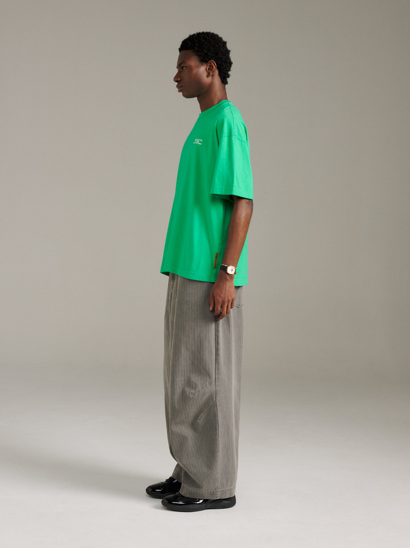 Inverted Tee - Bright Green
