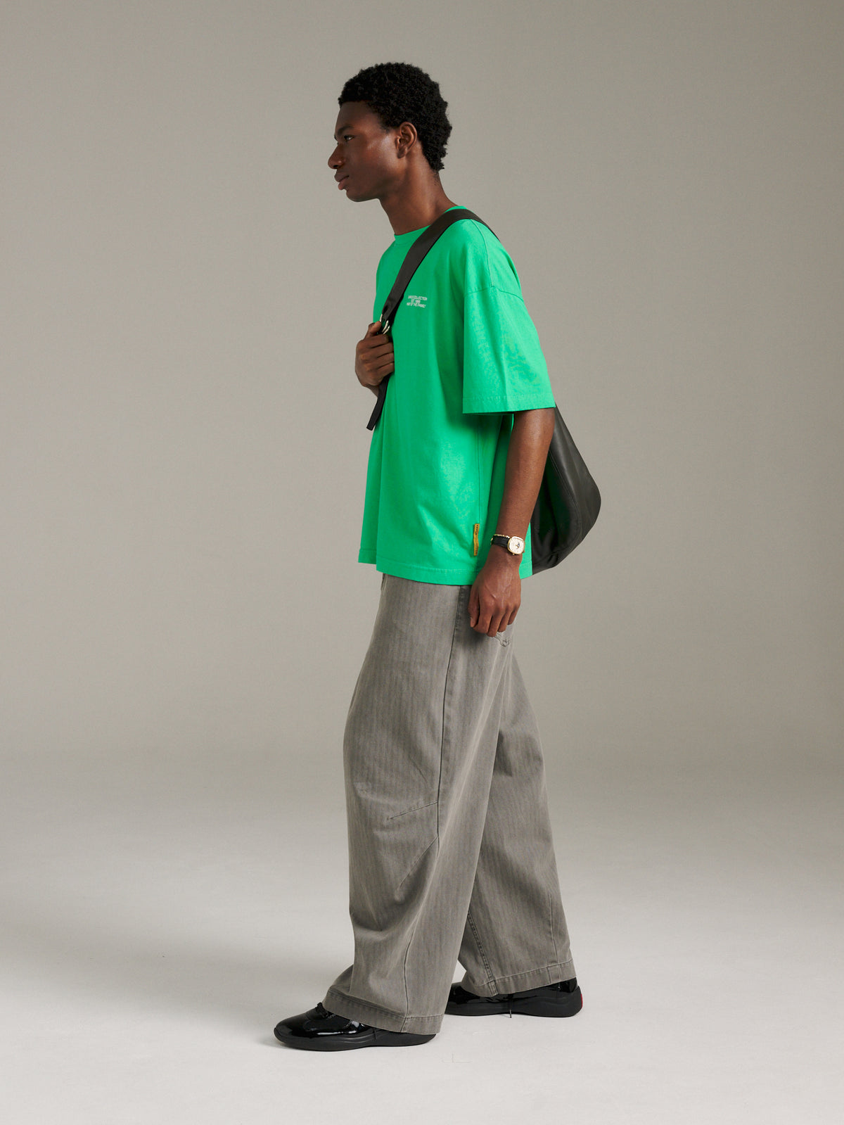Inverted Tee - Bright Green