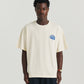 Family Owned Tee - Off White/Blue