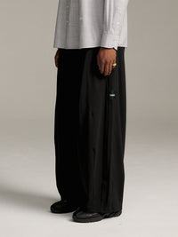 Piped Relax Pant - Black