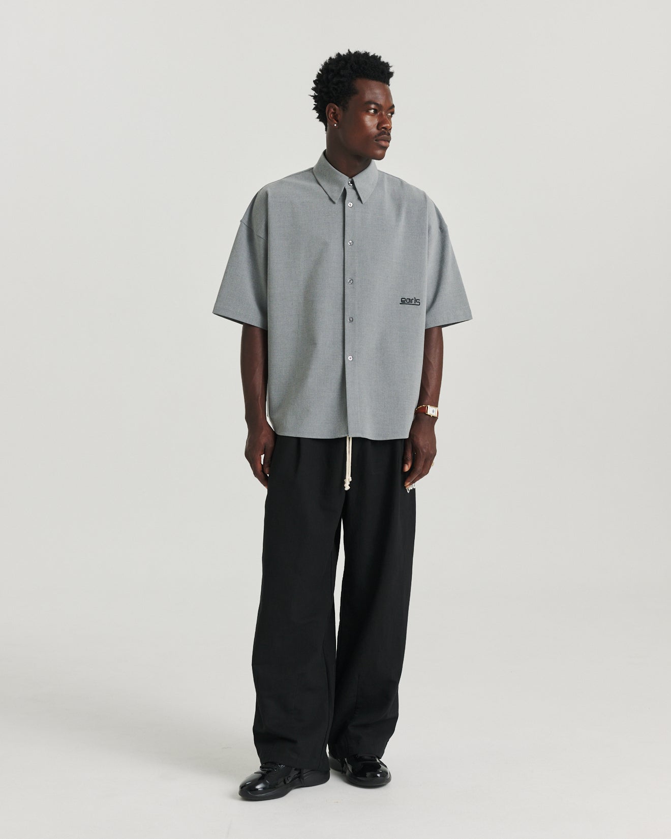 Cotton/Linen Easy Pant - Black