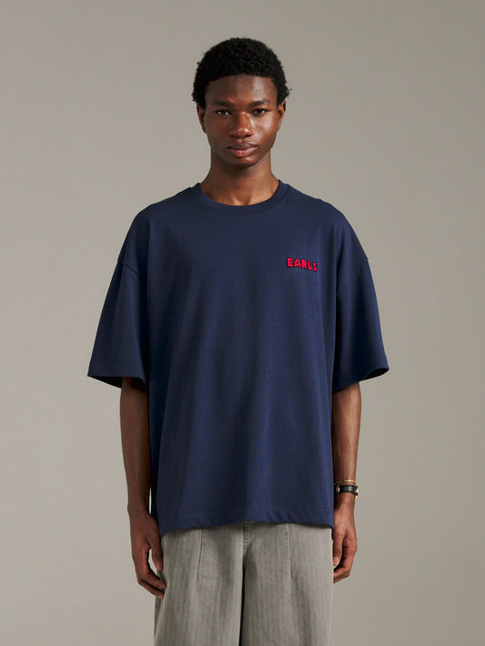 Raised Stitch Tee - Navy