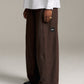 Tweed Relax Pant - Deep Brown