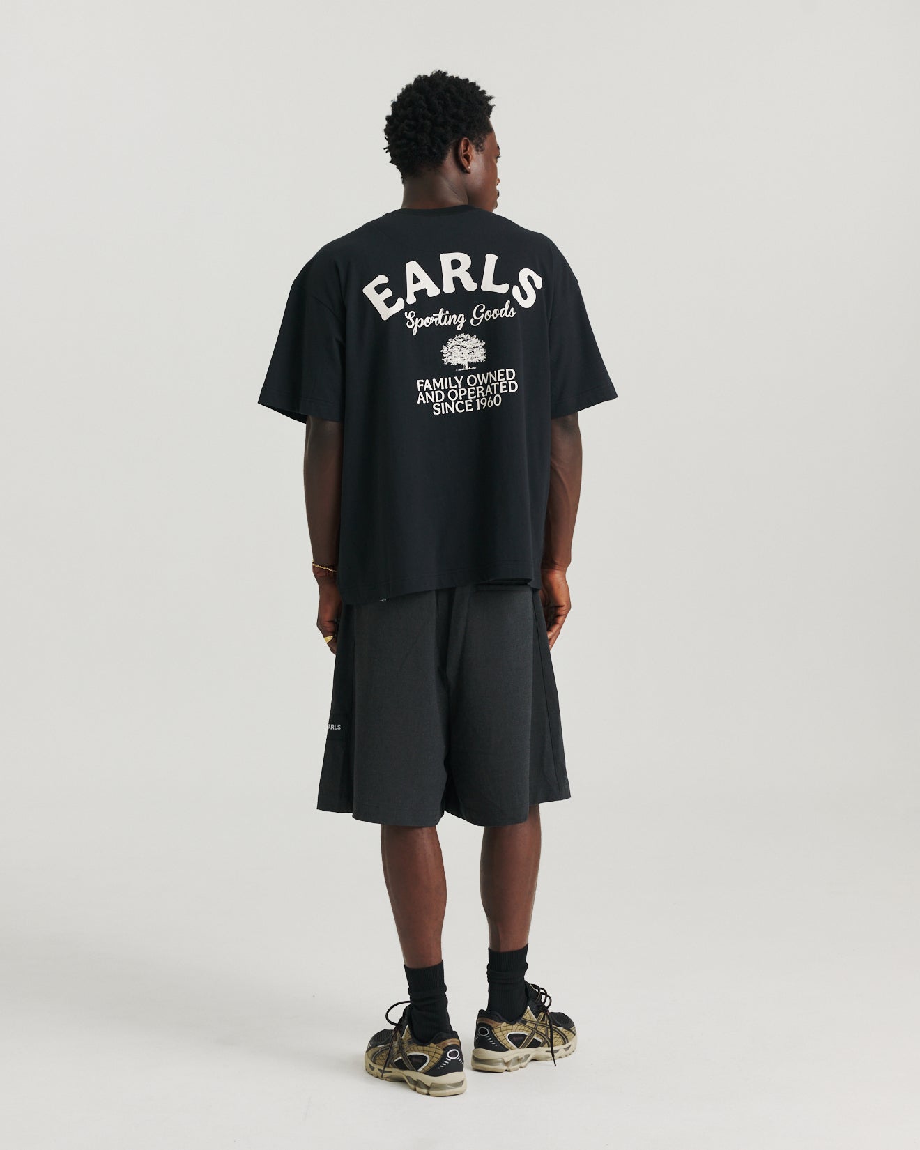 Family Owned Tee - Black/Off White