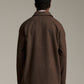 Tweed Overcoat - Deep Brown