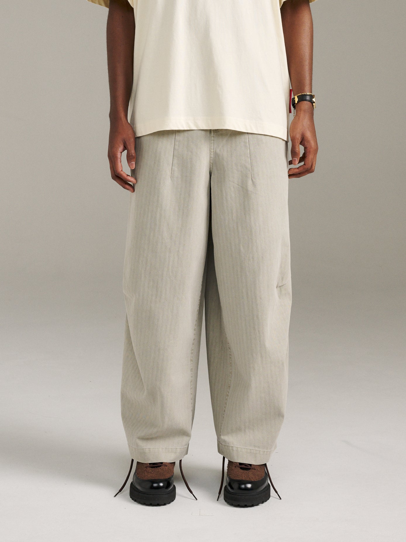 Charlie Pant Herringbone - Birch