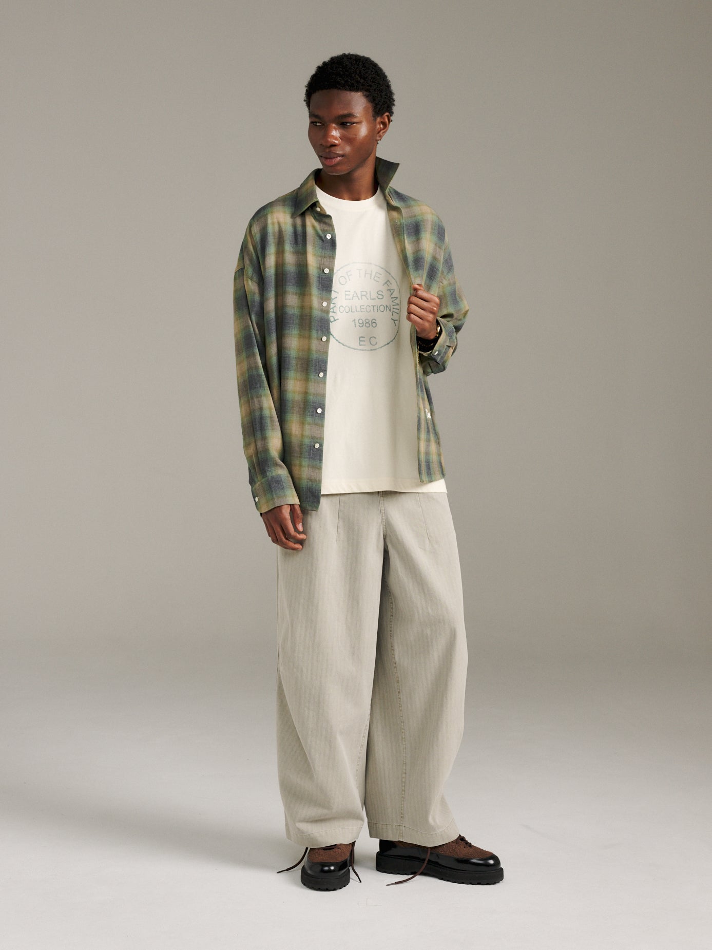 Charlie Pant Herringbone - Birch