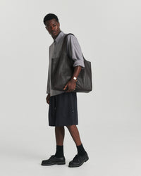 Relax Short - Navy/Silver Pinstripe