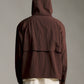 Nylon Zip Hood - Chocolate