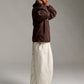 Nylon Zip Hood - Chocolate
