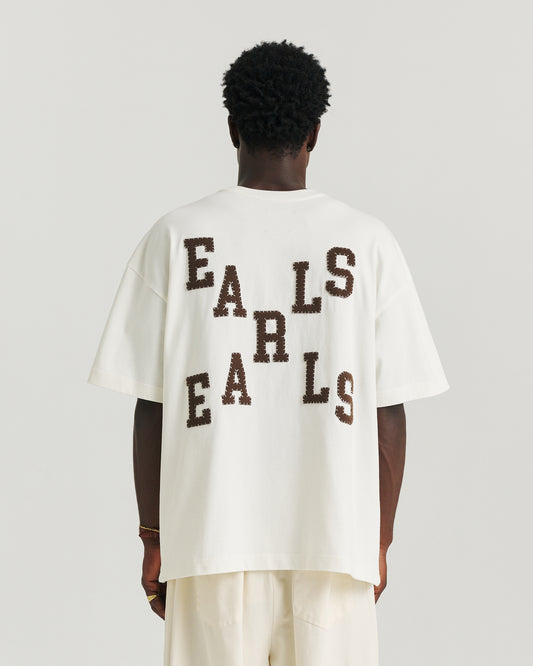 Felt Tee - Off White/Brown